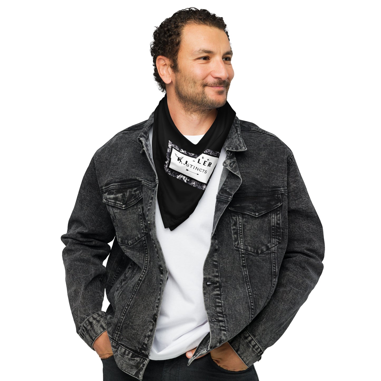 KILLER INSTINCTS Dog/Pet Bandana (Black) - (Unisex) All-Over Print Bandana