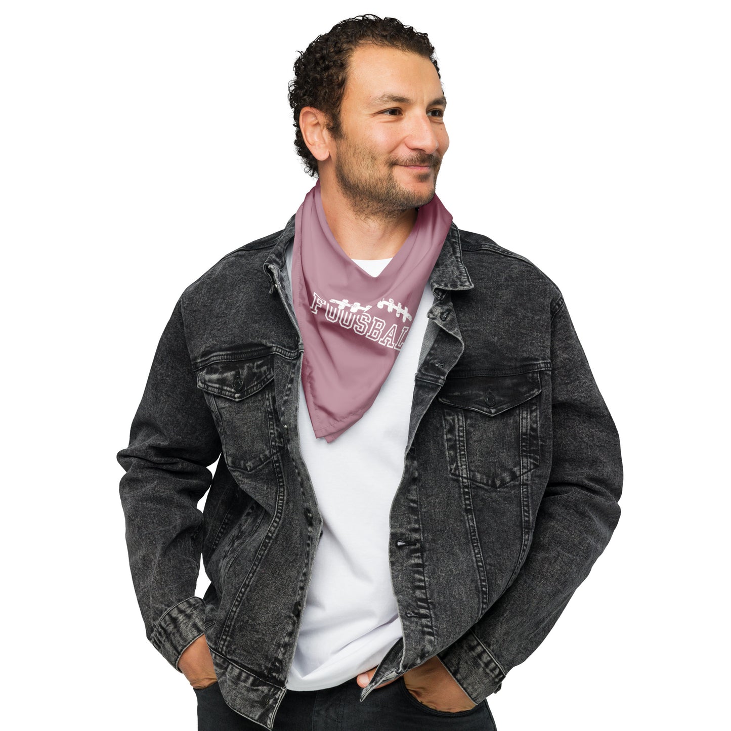 FOOSBALL Dog/Pet Bandana (Mauve Tone) - (Unisex)All-Over Print Bandana