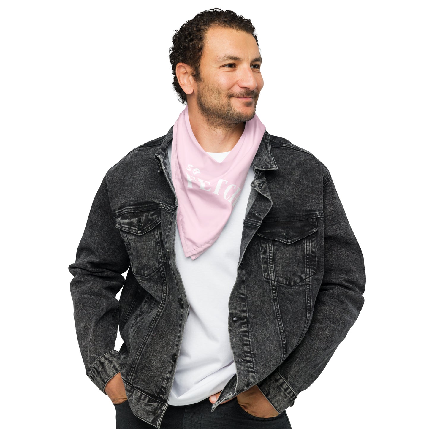 SO FETCH Dog/Pet Bandana (Pink) - (Unisex) All-Over Print Bandana