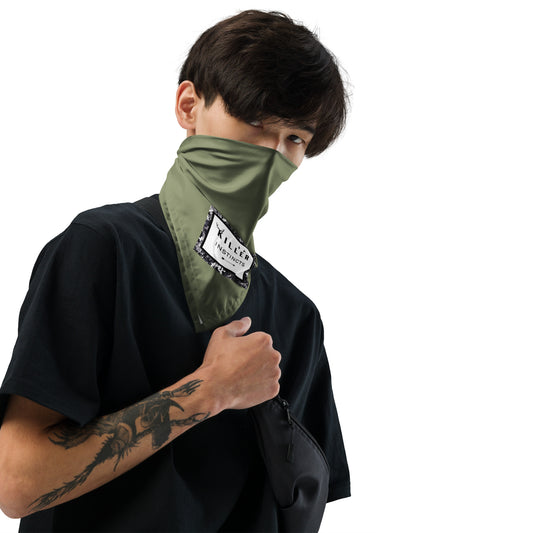 KILLER INSTINCTS Dog/Pet Bandana (Green) - (Unisex) All-Over Print Bandana