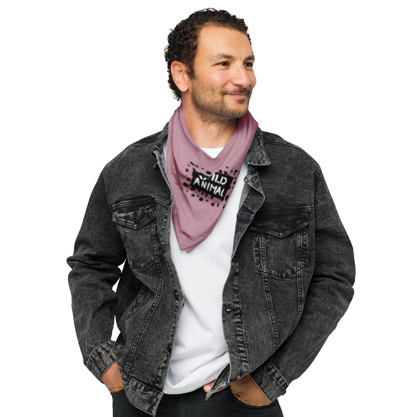 WILD ANIMAL Dog/Pet Bandana (Mauve Tone) - (Unisex) All-Over Print Bandana