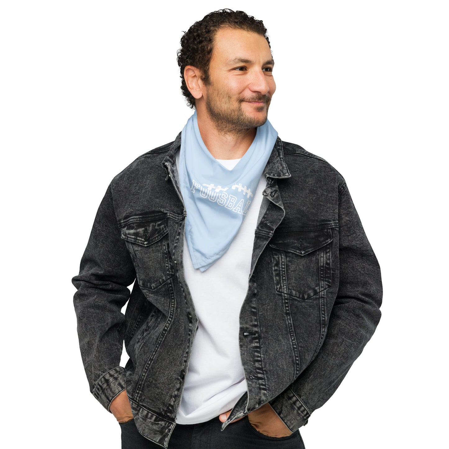 FOOSBALL Dog/Pet Bandana (Light Blue) - (Unisex) All-Over Print Bandana