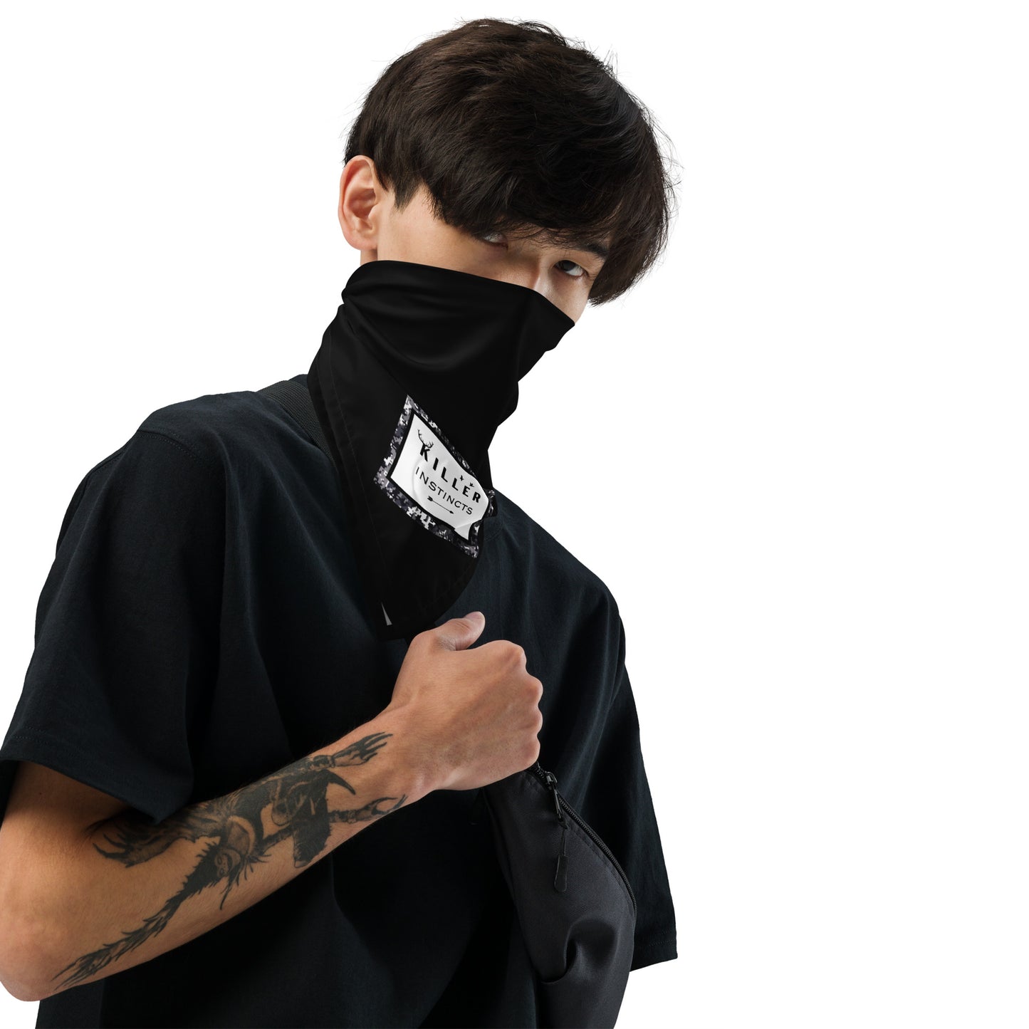 KILLER INSTINCTS Dog/Pet Bandana (Black) - (Unisex) All-Over Print Bandana