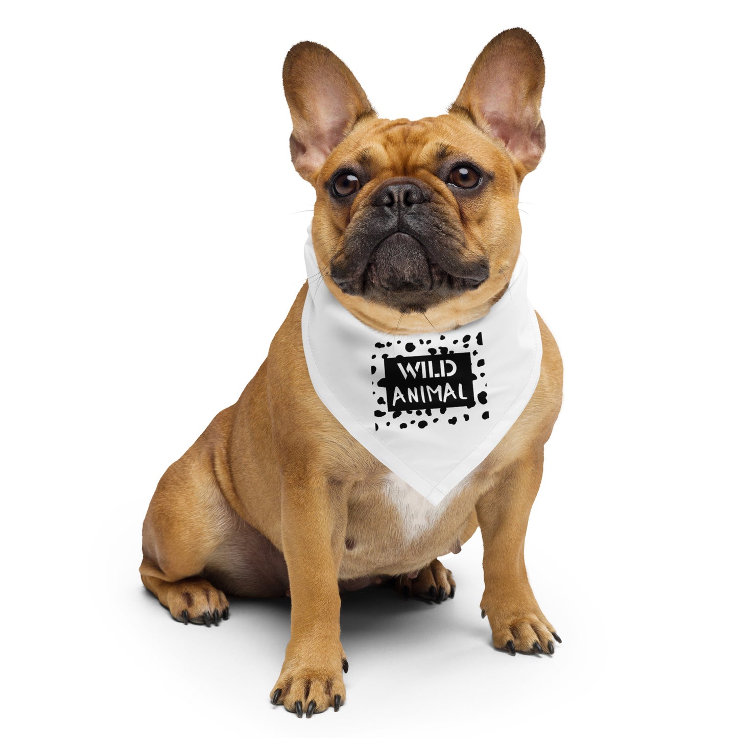 WILD ANIMAL Dog/Pet Bandana (White) - (Unisex) All-Over Print Bandana