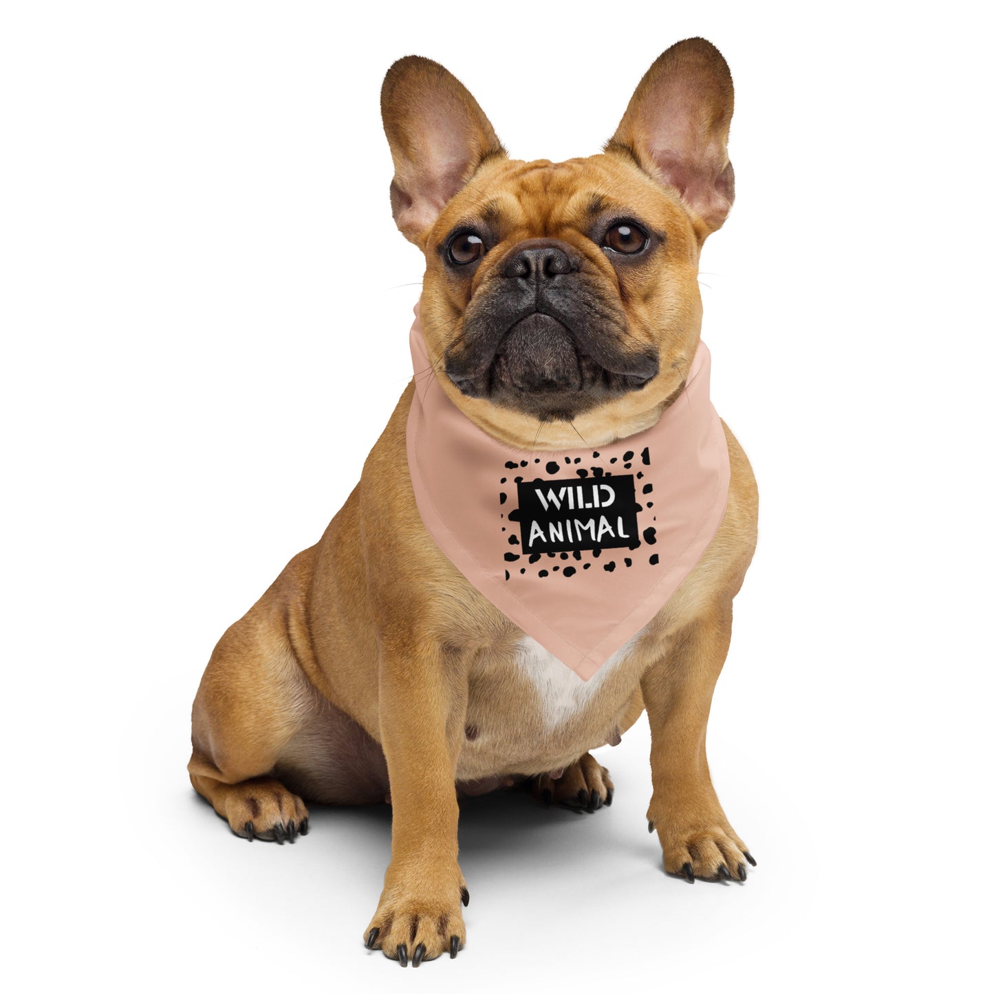 WILD ANIMAL Dog/Pet Bandana (Peach Tone) - (Unisex) All-Over Print Bandana