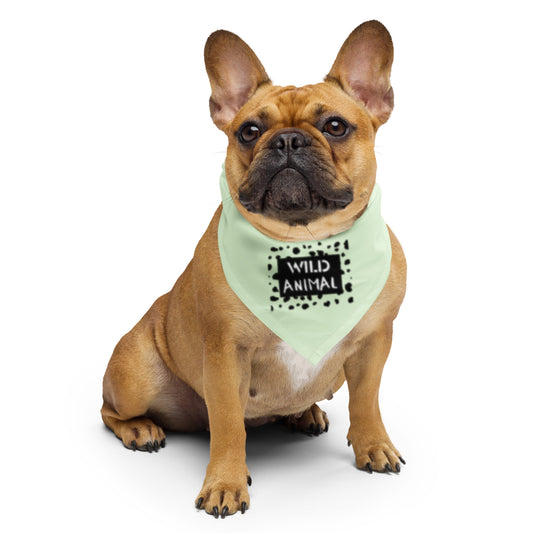 WILD ANIMAL Dog/Pet Bandana (Citron) - All-Over Print Bandana