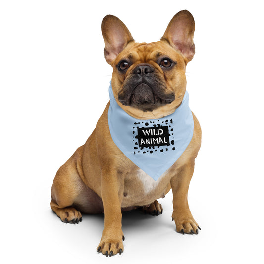 WILD ANIMAL Dog/Pet Bandana (Light Blue) - (Unisex) All-Over Print Bandana