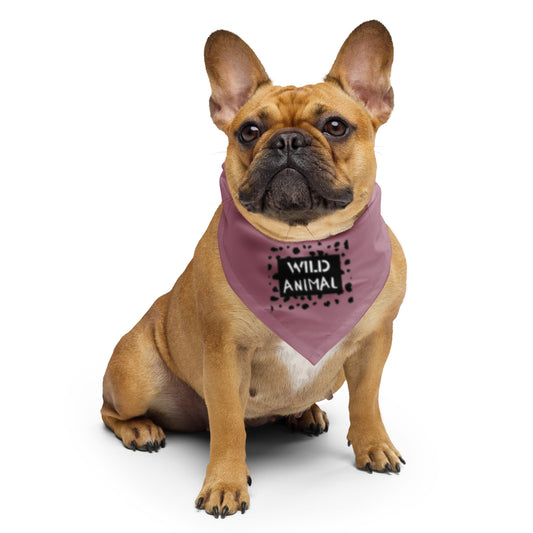 WILD ANIMAL Dog/Pet Bandana (Mauve Tone) - (Unisex) All-Over Print Bandana