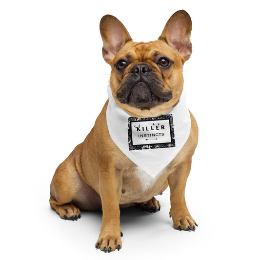 KILLER INSTINCTS Dog/Pet Bandana (White) - (Unisex) All-Over Print Bandana