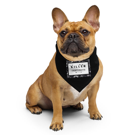 KILLER INSTINCTS Dog/Pet Bandana (Black) - (Unisex) All-Over Print Bandana