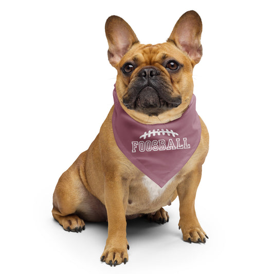 FOOSBALL Dog/Pet Bandana (Mauve Tone) - (Unisex)All-Over Print Bandana