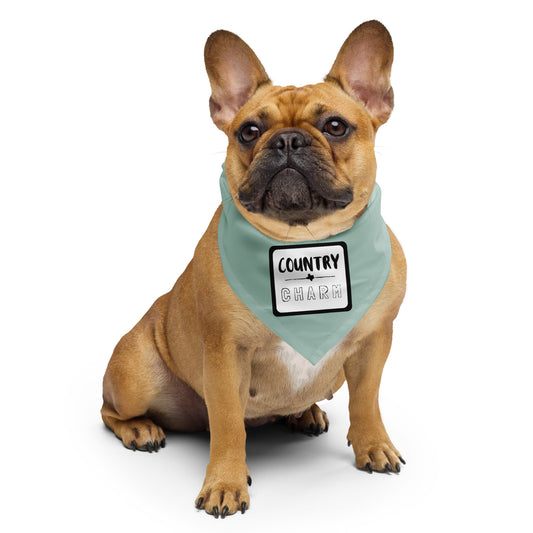 COUNTRY CHARM Dog/Pet Bandana (Opal) - (Unisex) All-Over Print Bandana